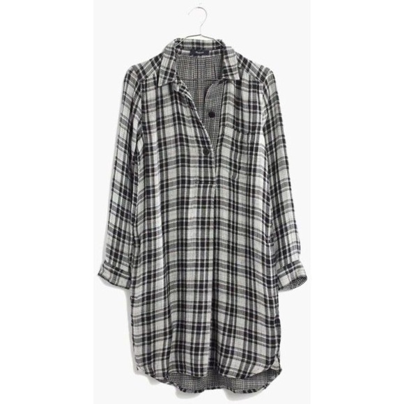 Madewell / Latitude Shirtdress in Kemp Plaid s - Picture 1 of 4